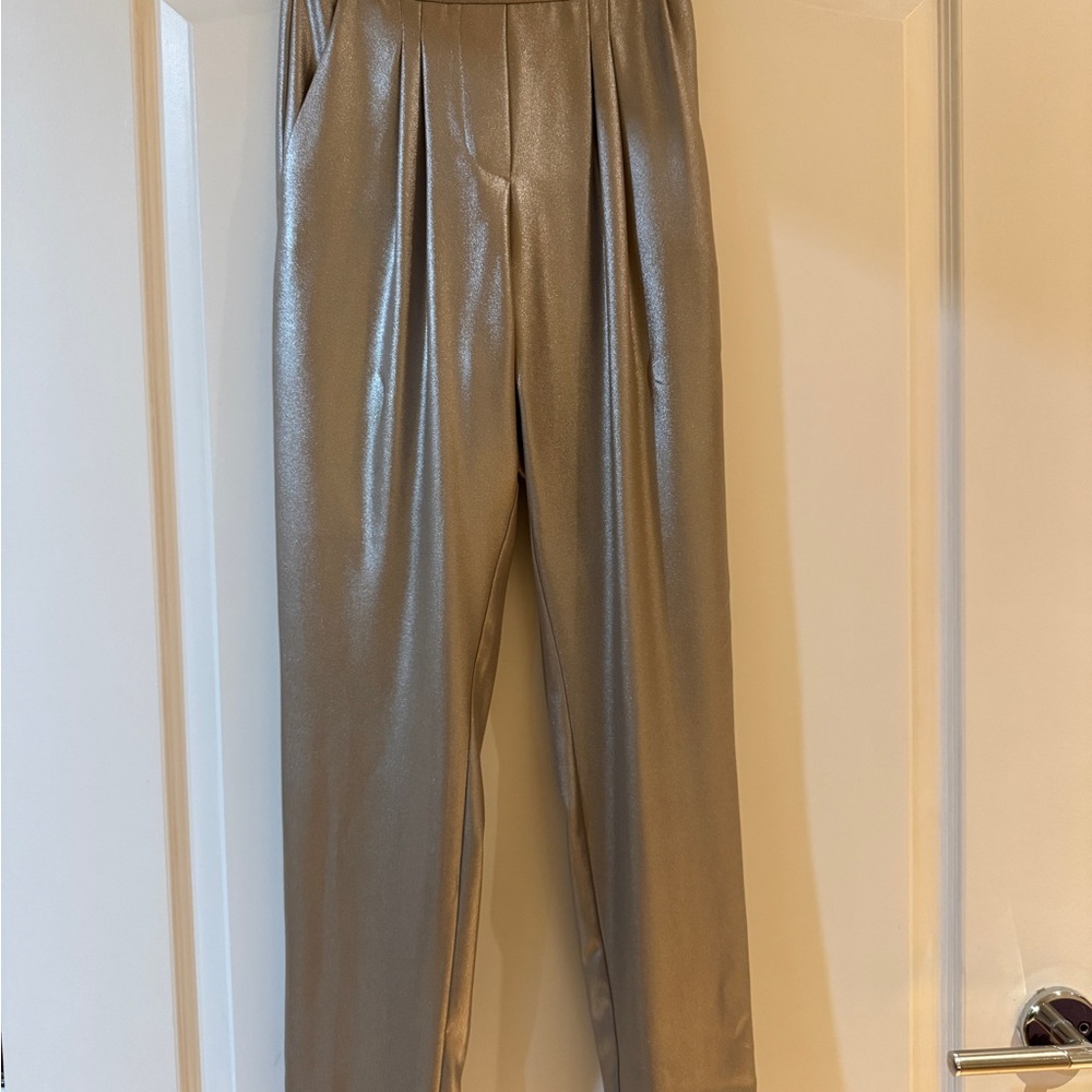 Kaos Gold Pleated Trousers for Formal Elegance